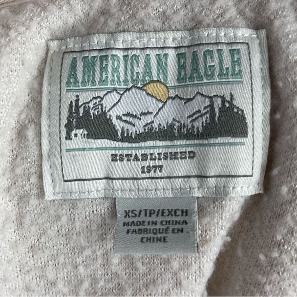 American Eagle Outfitters Oversized Fleece Sweatshirt Size XS EUC - Picture 7 of 8